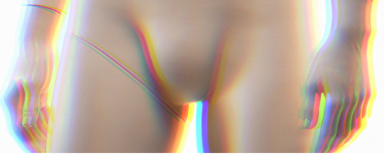 A stylized picture of a male mannequin